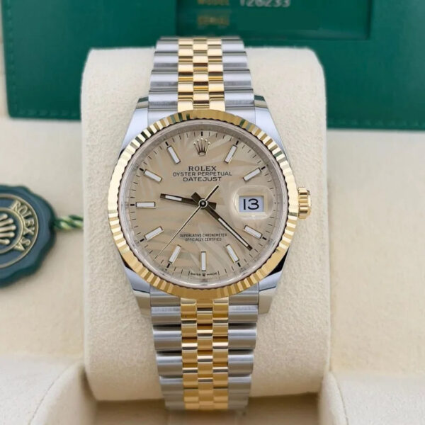 2023 Rolex Datejust 36 Two-Tone Fluted / Palm-Motif / Jubilee - Image 2