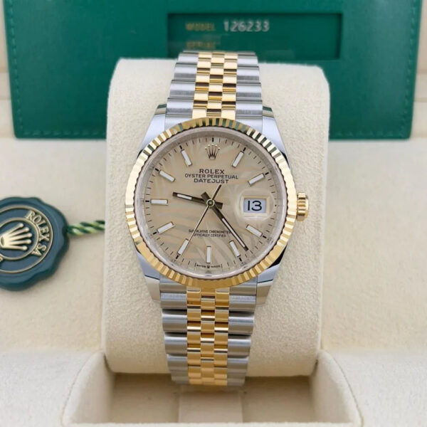 2023 Rolex Datejust 36 Two-Tone Fluted / Palm-Motif / Jubilee