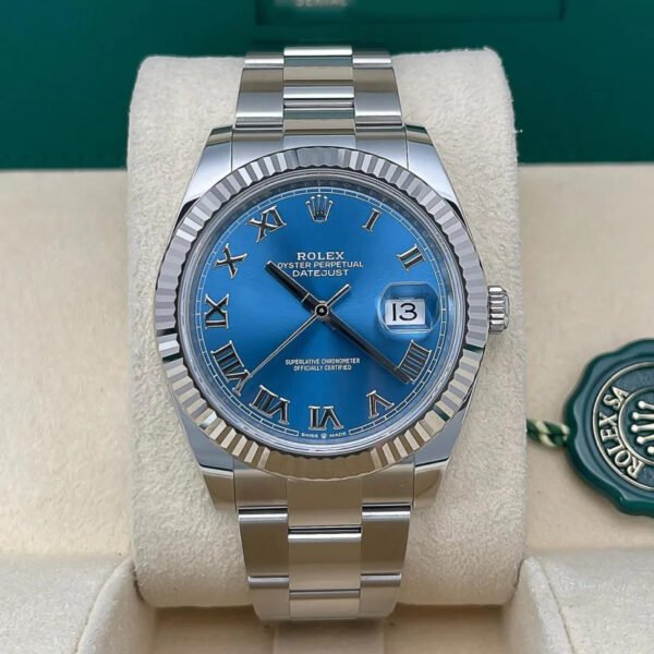 2023 Rolex Datejust 41 Fluted / Blue / Roman / Oyster