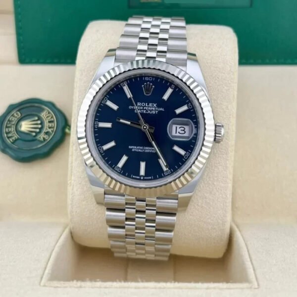 2023 Rolex Datejust 41 Fluted / Blue / Jubilee - Image 2