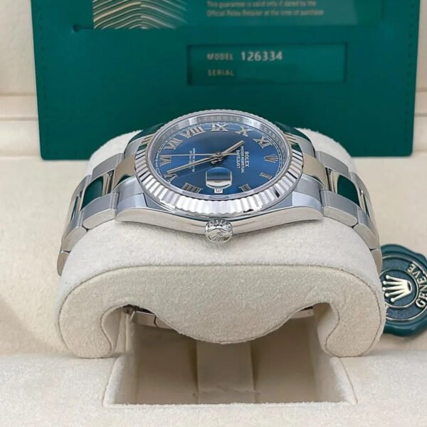 2023 Rolex Datejust 41 Fluted / Blue / Roman / Oyster - Image 3