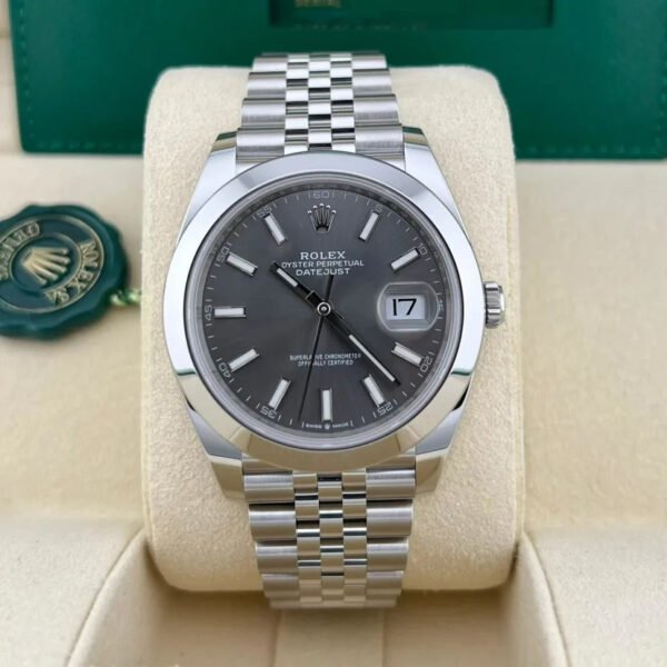 2023 Rolex Datejust 41 Smooth / Slate / Jubilee - Image 3