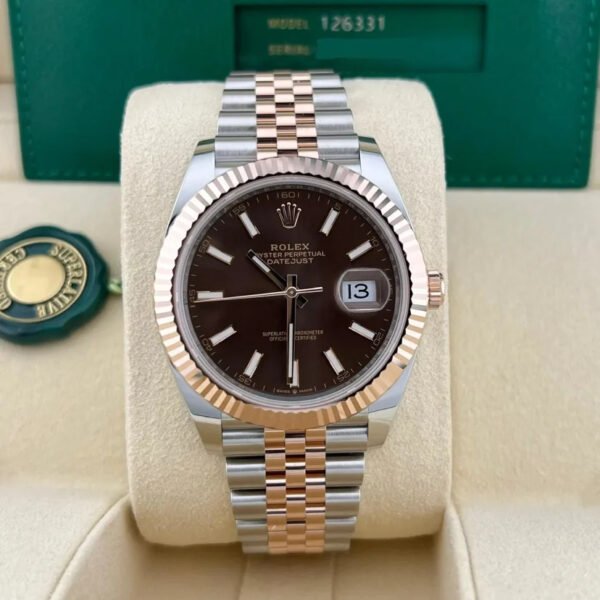 2023 Rolex Datejust 41 Two-Tone / Fluted / Chocolate / Jubilee