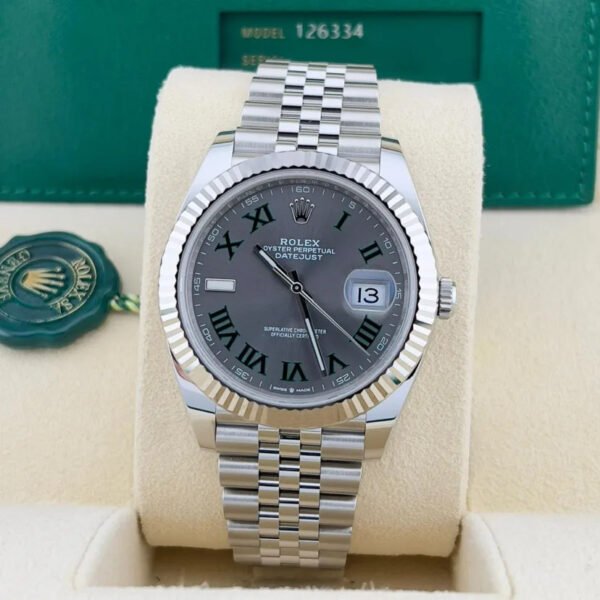 2023 Rolex Datejust 41 “Wimbledon” / Fluted / Jubilee - Image 2