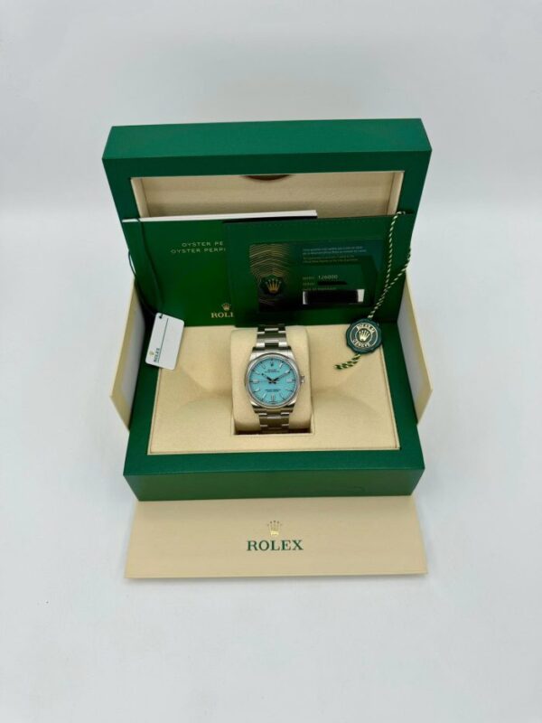 2023 Rolex Oyster Perpetual 36mm 126000 Tiffany Blue Dial - Image 3