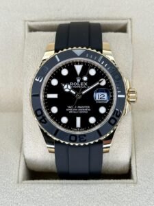 2024 Rolex Yacht-Master 42mm 226658 Gold Oysterflex Black Dial