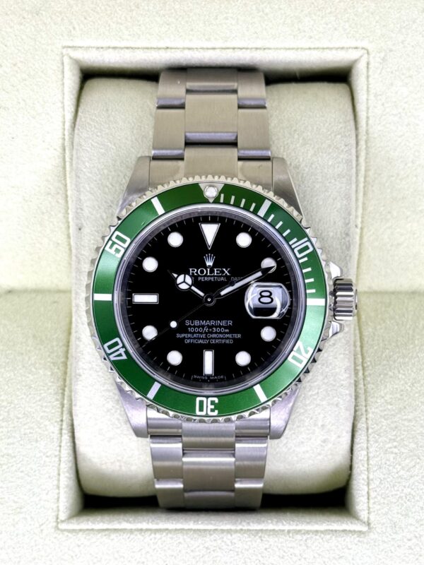 2009 Rolex Submariner “Kermit” 40mm 16610LV Stainless Steel Black Dial