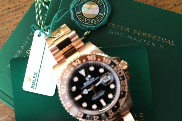 BNIB 2023 Rolex 40 GMT-MASTER II Everose Gold 126715CHNR - Image 3