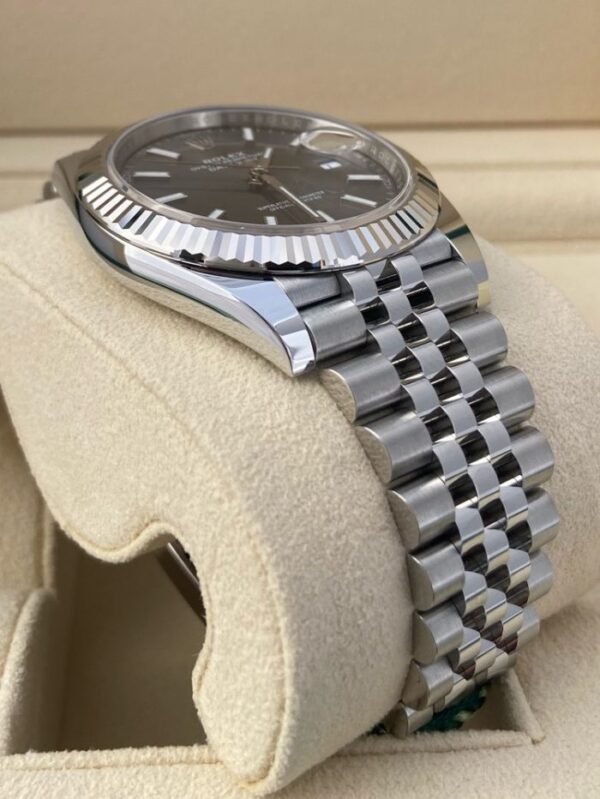 BNIB Rolex 126334 DATEJUST 41MM SS SLATE DIAL FLUTED BEZEL ON JUBILEE - Image 3