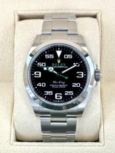 NEW 2024 Air King 40mm 126900 Stainless Steel Black Dial