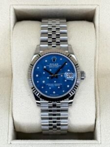 NEW 2024 Rolex Datejust 31mm 278274 Stainless Steel Jubilee Blue Floral Dial