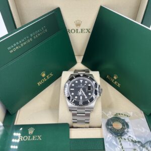 Rolex 126610LN Black Submariner, fresh new dated 03-2024