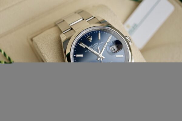 Rolex Datejust 36 Blue Stick Dial Ref. 126200 Oyster Complete - Image 3