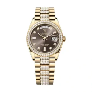 Rolex Day Date 128348rbr Chocolate Diamonds Dial & Bracelet