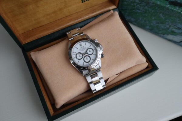 Rolex Daytona 16520 “Zenith” Service Papers White Dial Neo Vintage Patina - Image 5