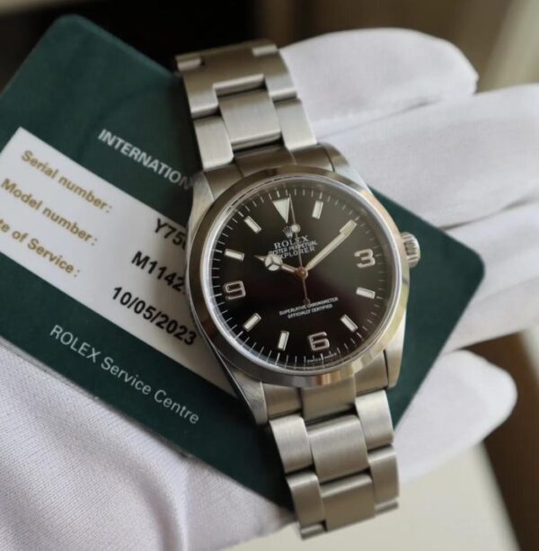 Rolex Explorer Ref. 114270 Fresh RSC Service Card 36MM Black Dial - Image 3