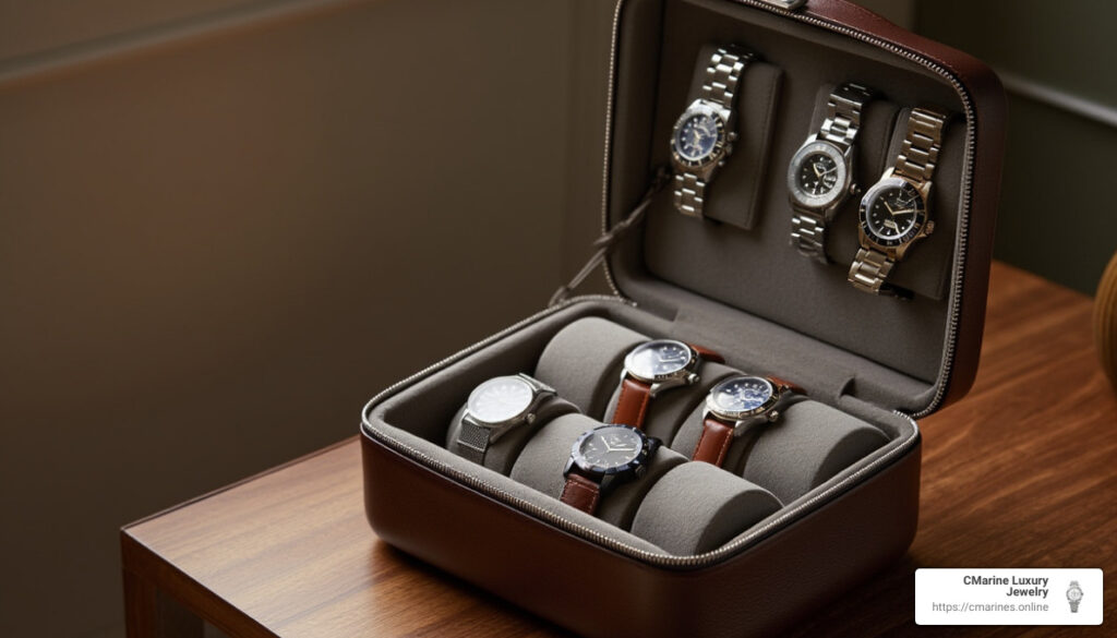 luxury watch travel case